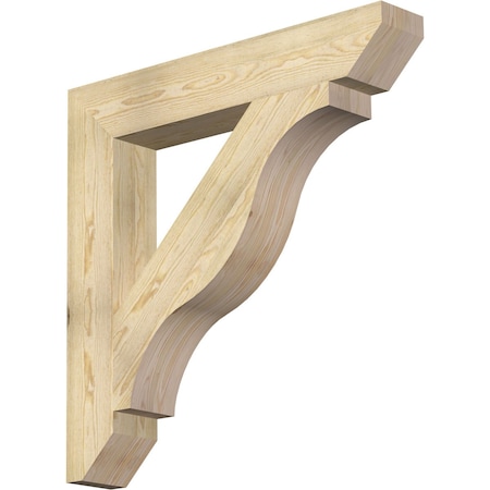 Ekena Millwork Funston Slat Rough Sawn Bracket, Douglas Fir, 6"W x 38"D x 38"H BKT06X38X38FST06RDF
